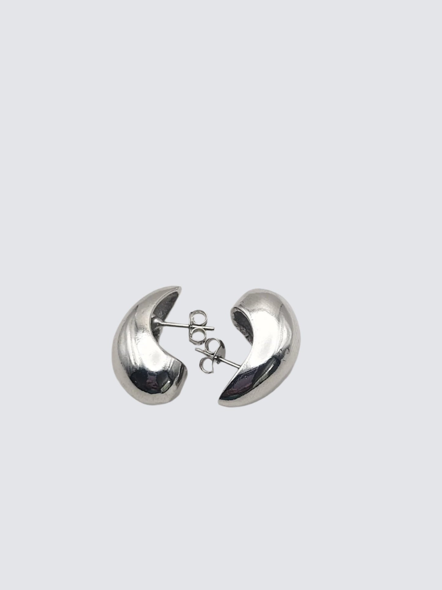 Drop Earrings - Small - Rhodium Filled
